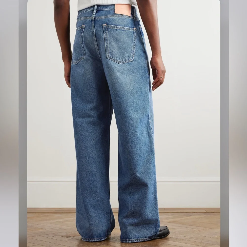 Acne Studios Relaxed Fit Unisex Jeans in Blue - Picture 2 of 4
